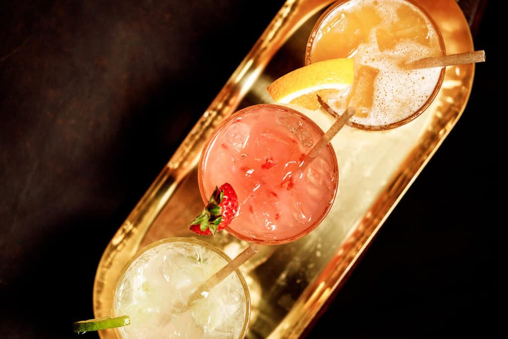 Craft cocktail during happy hour in Deerfield Beach at Adega Gaucha bar